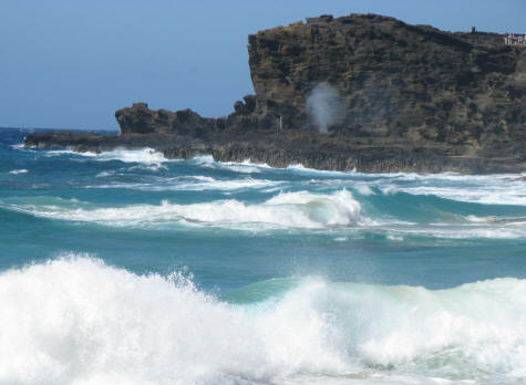 Halona Blow Hole on Oahu Hawaii