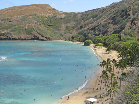 Hanauma Bay on Oahu HI