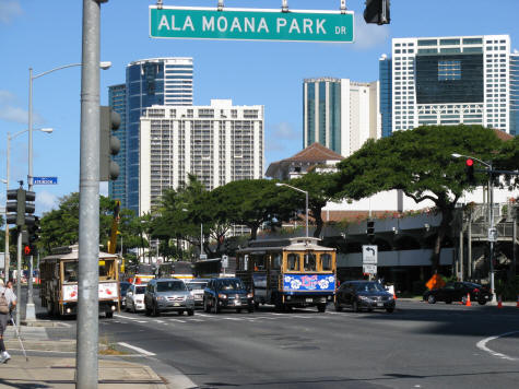 Map of Honolulu Hawaii