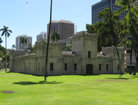 Iolani Barracks in Honolulu Hawaii