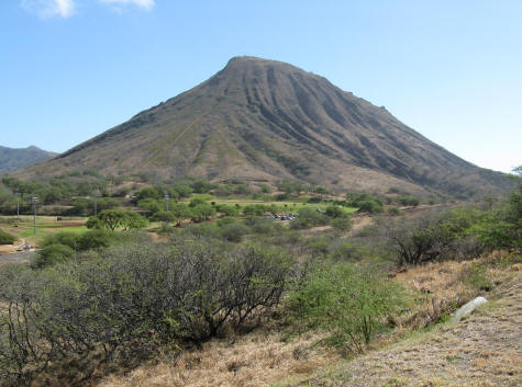 Koko Crater on the southeast coast of the island of Oahu Hawaii