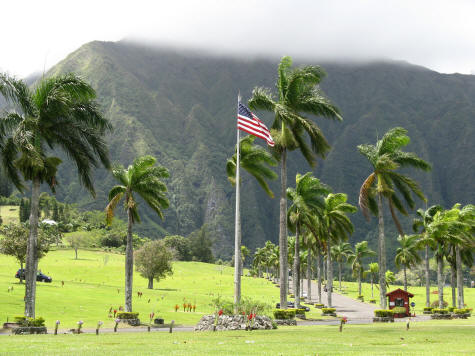 Mountains on the Eastern Coast of Oahu
