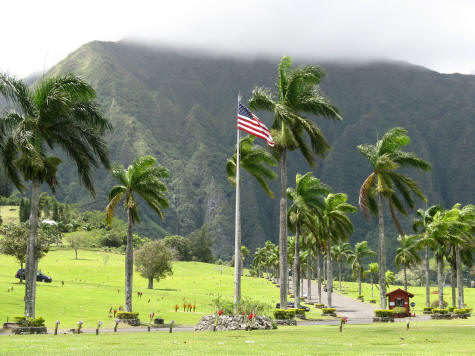 Mountains on the Eastern Coast of Oahu