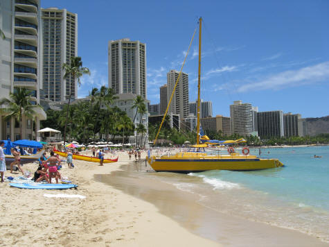 Waikiki District of Honolulu Hawaii